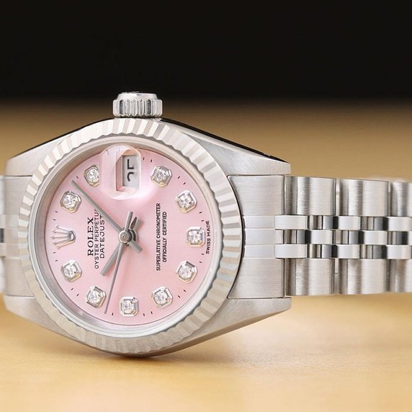 Sale! Rolex Pink Diamond Dial Ladies Watch - Picture 2 of 9
